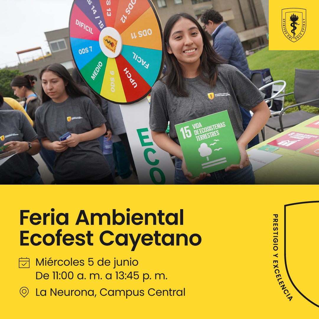 🌿 ¡Únete al ECOFEST en Cayetano! 🌍
Este 5 de junio, en el marco de la Semana del Ingeniero Herediano, te invitamos a participar en nuestra jornada de cuidado del medio ambiente. ♻️¡Te esperamos! #ECOFEST2024 #Cayetano #MedioAmbiente #Sostenibilidad