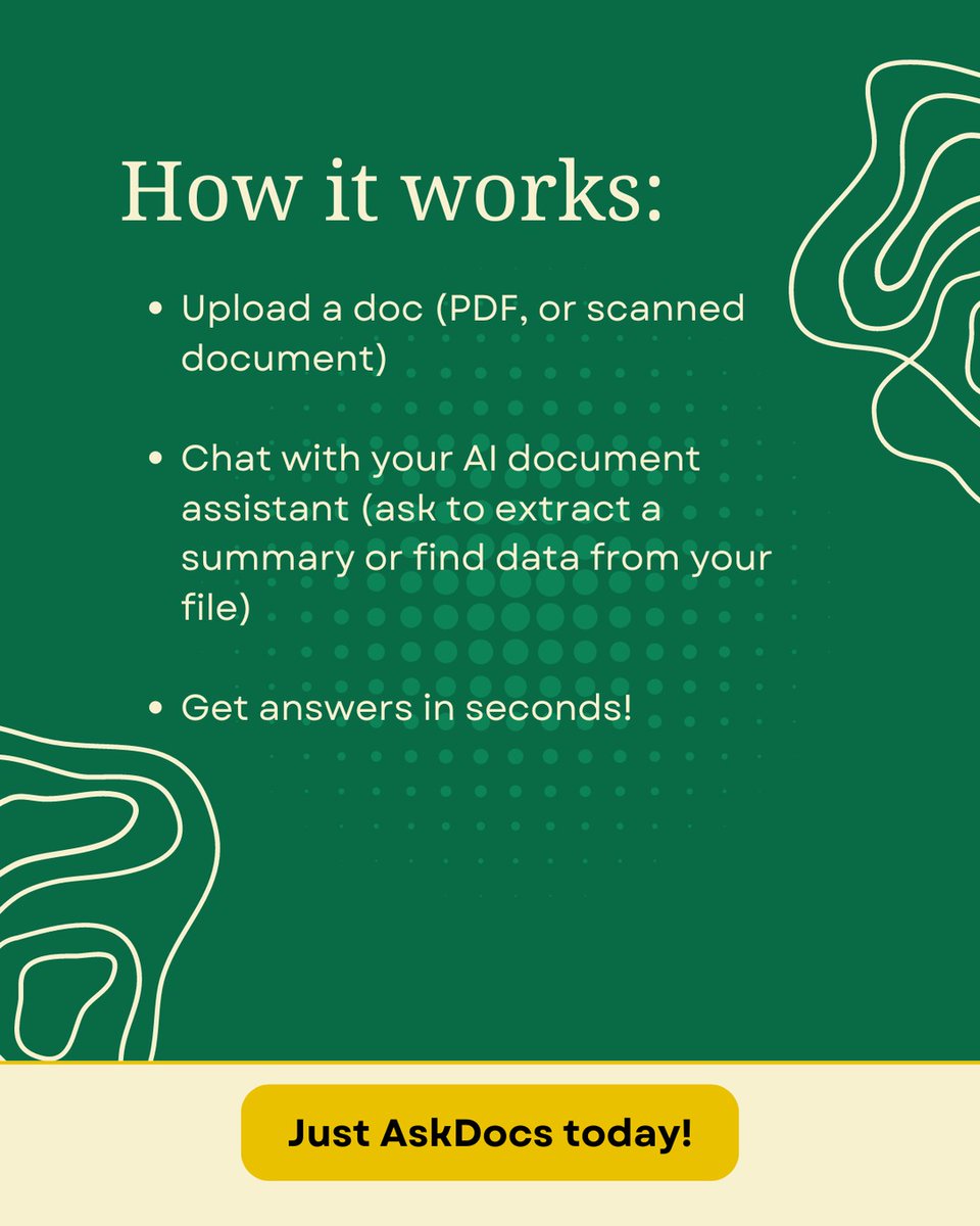 AskDocs_AI's tweet image. Want to reduce your research time? Chat with AskDocs AI – your smart assistant for instant summaries for documents, reports, and articles. This means more time for what matters. 📚 #ChatwithAI #ResearchTips #DocumentSearch #Summary