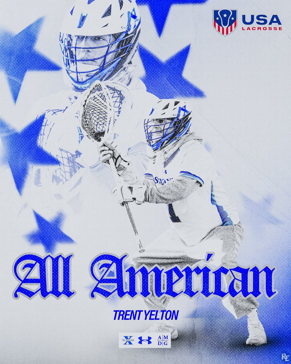 St. Xavier Lacrosse (@stx_lacrosse) on Twitter photo Congratulations to <a href="/TrentYelton/">Trent Yelton</a> on being named a USA Lacrosse All American!
#GoBombers | #AMDG Congratulations to <a href="/TrentYelton/">Trent Yelton</a> on being named a USA Lacrosse All American!
#GoBombers | #AMDG