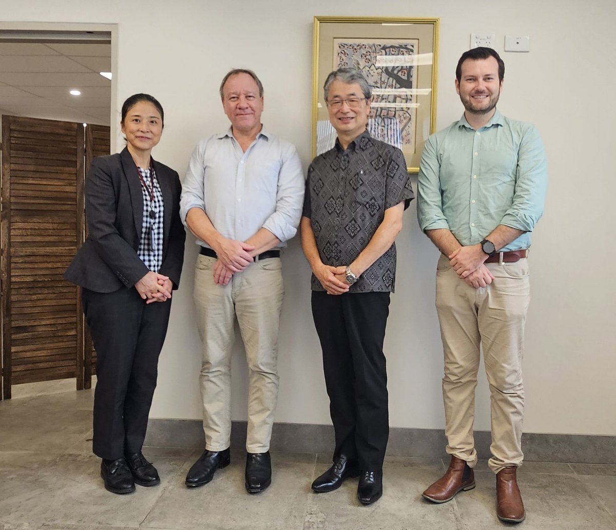 Excellent meeting with H.E Ambassador of #Japan, during the visit of <a href="/UNmigration/">IOM - UN Migration 🇺🇳</a> Deputy Regional Director for Asia Pacific’s visit. We discussed disaster resilience and integrated border governance &amp; acknowledged the strong partnership we share across island nations 🇻🇺🇺🇳🇯🇵