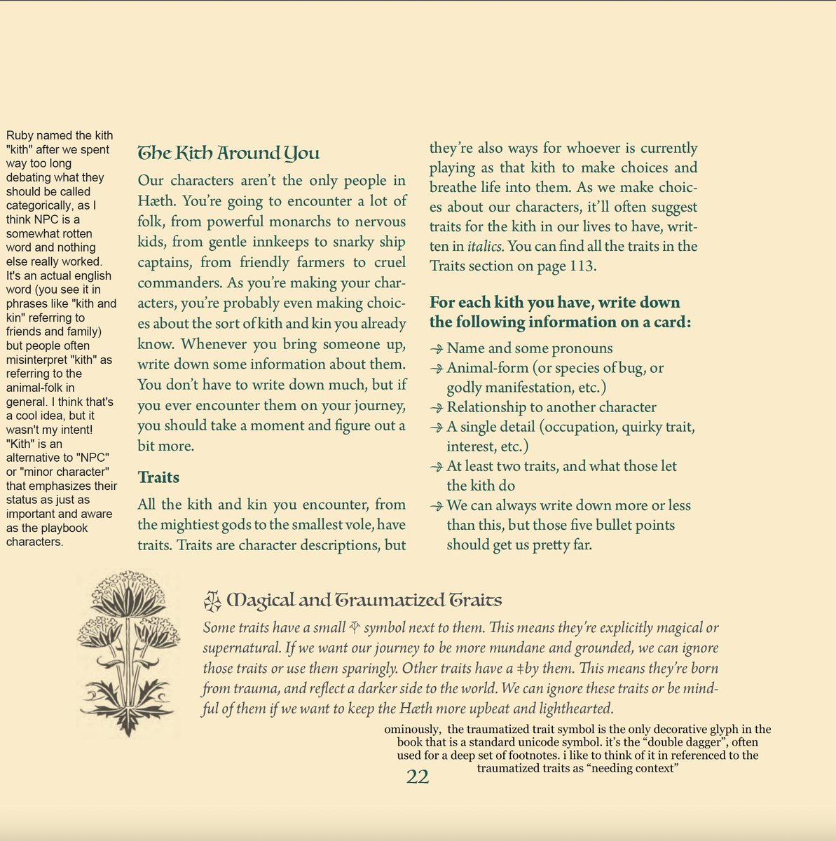 my darling <a href="/rubylavin/">grub 🧶</a> and i went through the Wanderhome PDF and annotated nearly every single page in order to create the DIRECTOR'S COMMENTARY, in which we reflect on the 3 years its been since we first made wanderhome, and all our thoughts from that time