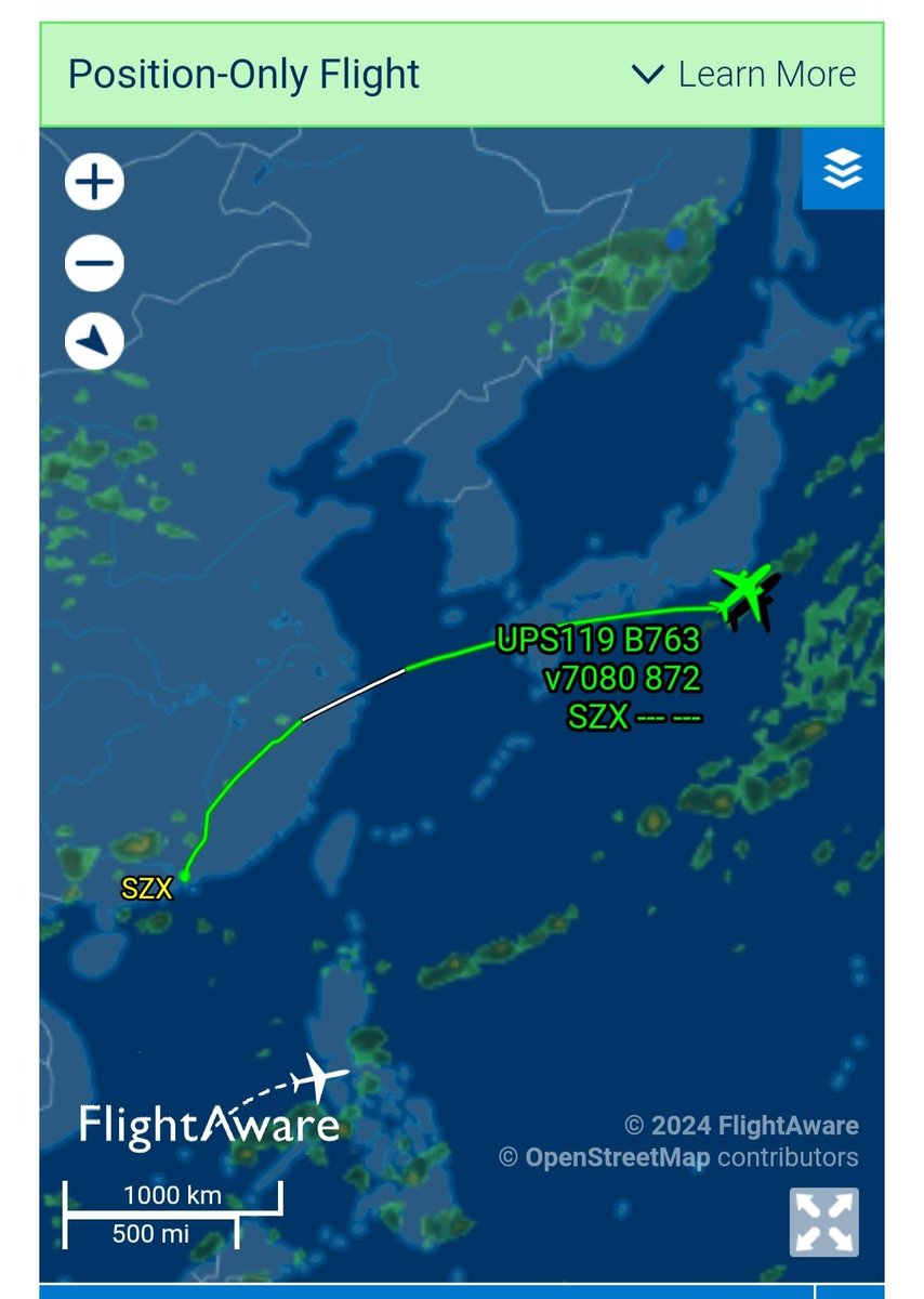 08_YZF_R1's tweet image. シンガポールポストよりさらに意味不明なルートで笑える
そしてもうちょいで成田着の模様

#OnePlus #Ace3V #JD #UPS