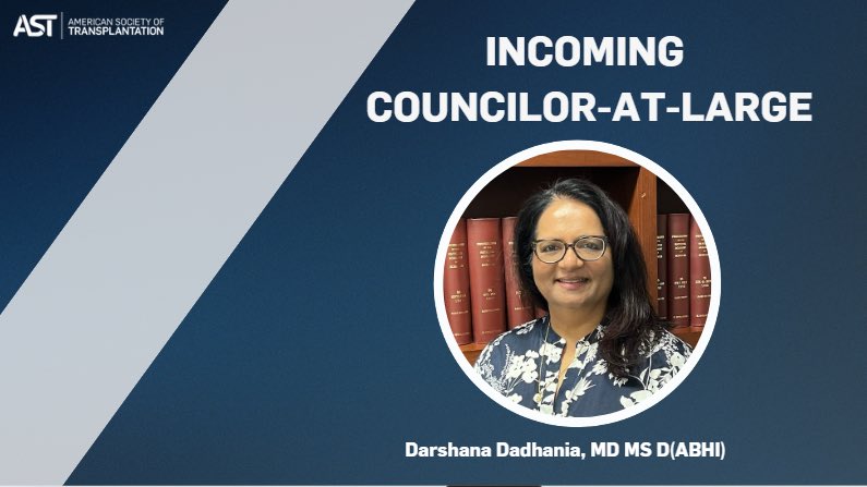 CONGRATULATIONS to our newly elected Board Member: Darshana Dadhania  #ATC2024Philly