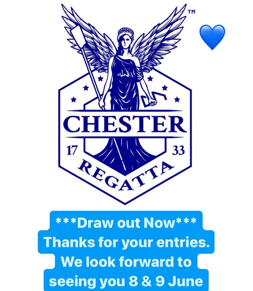 Chester Regatta (@chesterregatta) on Twitter photo Saturday & Sunday Draw are now on our website: chesterregatta.org
Enjoy racing & supporting your crews <a href="/ChesterRegatta/">Chester Regatta</a> 8-9 June
<a href="/NorthWestRowing/">North West Rowing 🍊🚣♀️</a> <a href="/standardchester/">Chester Standard</a> <a href="/Dee1063/">Chester's Dee Radio</a> <a href="/wearechester/">We Are Chester</a> <a href="/welovegoodtimes/">We Love Good Times™</a>
#rowing #Chester #RiverDee
#OldestRegattaInTheWorld
#ChesterRegatta Saturday & Sunday Draw are now on our website: chesterregatta.org
Enjoy racing & supporting your crews <a href="/ChesterRegatta/">Chester Regatta</a> 8-9 June
<a href="/NorthWestRowing/">North West Rowing 🍊🚣♀️</a> <a href="/standardchester/">Chester Standard</a> <a href="/Dee1063/">Chester's Dee Radio</a> <a href="/wearechester/">We Are Chester</a> <a href="/welovegoodtimes/">We Love Good Times™</a>
#rowing #Chester #RiverDee
#OldestRegattaInTheWorld
#ChesterRegatta