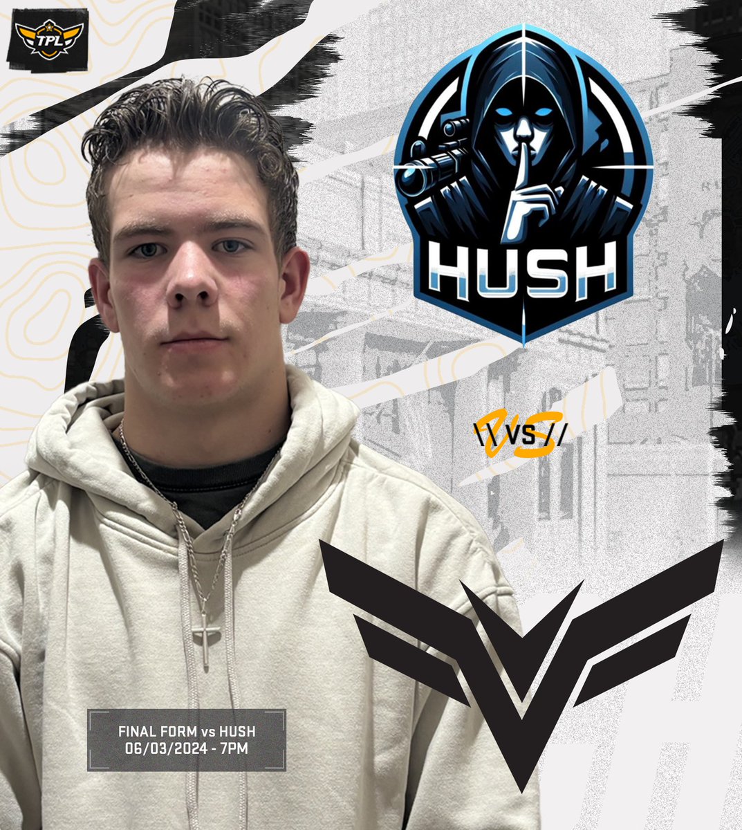 ROUND 3 STARTS NOW 

#HUSH 🆚<a href="/FinalFormEnt/">Final Form</a> 

🎙️<a href="/happiiaka/">happiaka!</a> 
🎙️<a href="/Swanberg_/">Swanberg</a> 

📺twitch.tv/tpl_live 

#TPL8