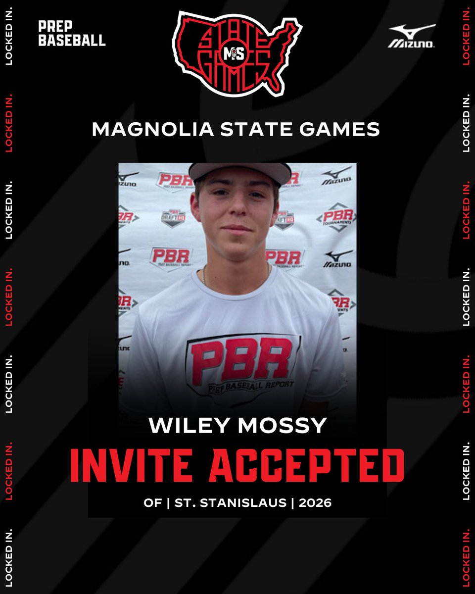 PrepBaseballMS's tweet photo. #MSMSG24: 𝗜𝗡𝗩𝗜𝗧𝗘 𝗔𝗖𝗖𝗘𝗣𝗧𝗘𝗗 🎟️

+ 2026 OF Wiley Mossy (@StStanBaseball) is headed to the 𝐌𝐚𝐠𝐧𝐨𝐥𝐢𝐚 𝐒𝐭𝐚𝐭𝐞 𝐆𝐚𝐦𝐞𝐬 on June 18th-19th at @SouthernMissBSB.

Request an invite below. ⤵️

🔗: https://t.co/Og4pitidV7 // @MossyWiley https://t.co/8lloP0K4i1