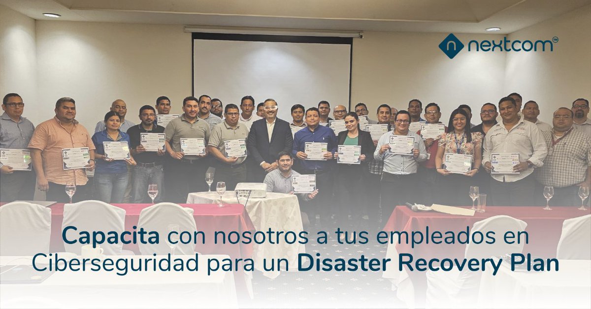 nextcomsystems's tweet photo. ¿Por qué tus empleados necesitan saber cómo ejecutar un #DisasterRecoveryplan?🤔
Para responder ante emergencias, protegiendo información crítica y restableciendo operaciones🙌🏻🦾
¡Contáctanos! ➡️ https://t.co/AaeNo10BOh
#Nextcom #recuperacióndedatos #ciberseguridad https://t.co/B0Gsai6s6h