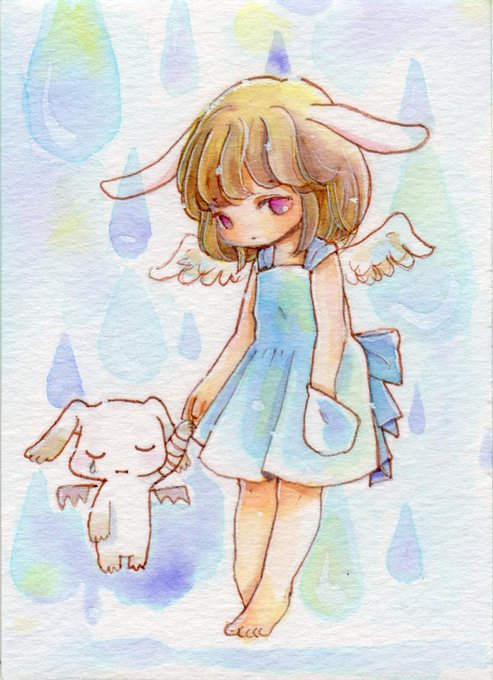 「blue dress bow」 illustration images(Latest)