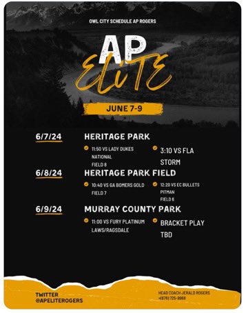 Avery Clemons (@clemonssoftball) on Twitter photo Excited to play some great competition this weekend. Please come check out my team @APEliteRogers! <a href="/ccgasoftball/">Coastal Georgia Softball</a> <a href="/EWUSoftball/">Edward Waters Softball</a> @CIUSoftball <a href="/XavierLouisiana/">Xavier University of Louisiana Softball</a> Excited to play some great competition this weekend. Please come check out my team @APEliteRogers! <a href="/ccgasoftball/">Coastal Georgia Softball</a> <a href="/EWUSoftball/">Edward Waters Softball</a> @CIUSoftball <a href="/XavierLouisiana/">Xavier University of Louisiana Softball</a>