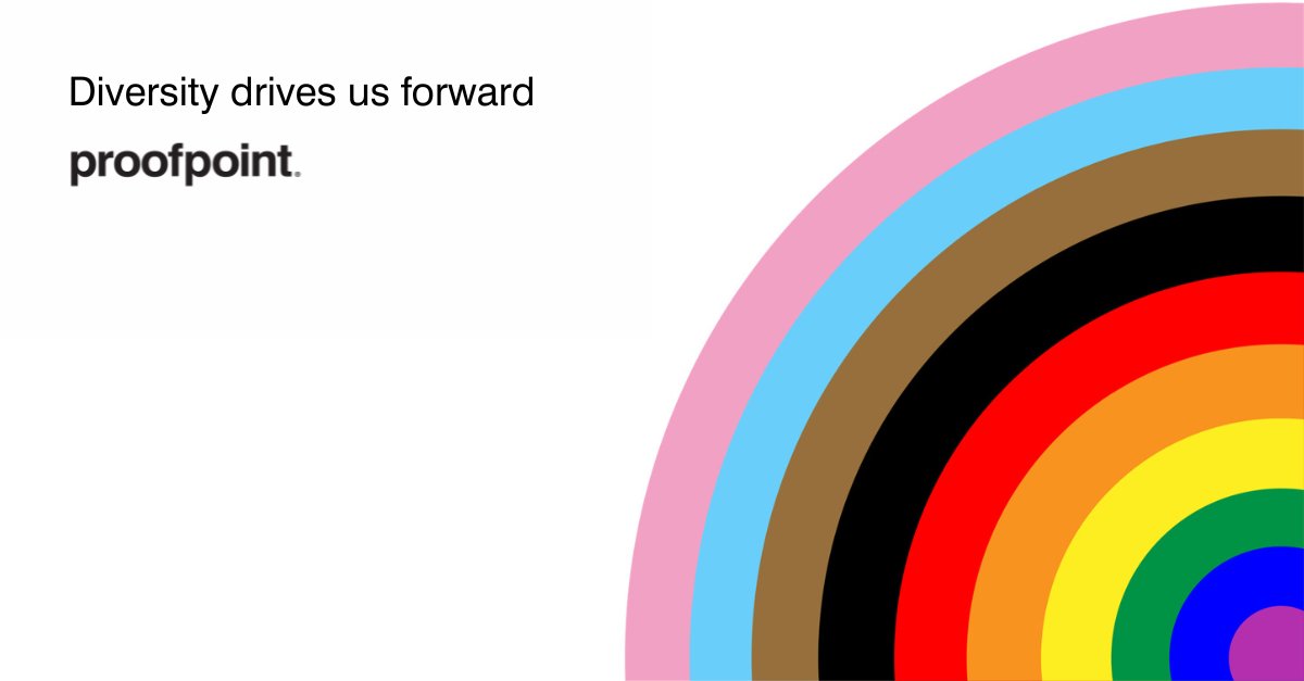 Happy #PrideMonth 🏳️‍🌈

Our Pride Employee Inclusion Group has curated a series of events designed to educate, inspire, celebrate and spark exploration - including a month-long #LifeAtProofpoint blog series

Check out the first edition ow.ly/49Hs50S7QGC