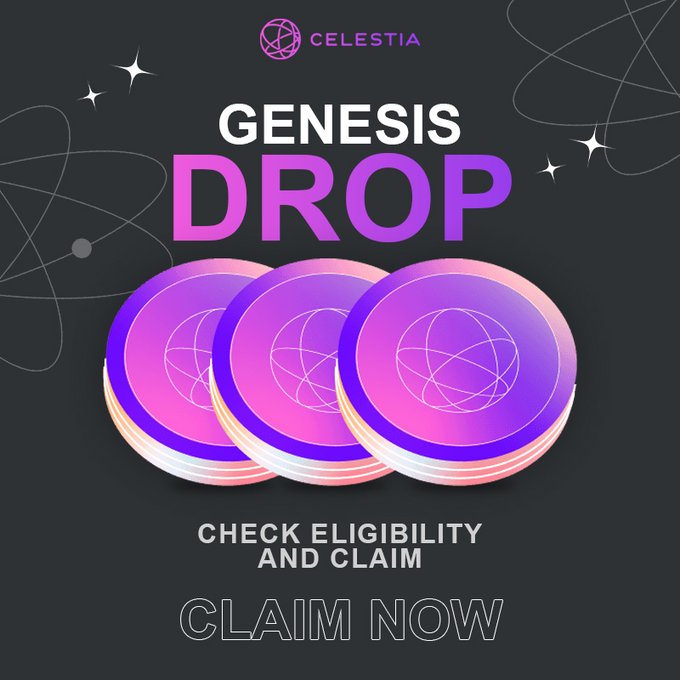 🎁️ Crypto $TIA Airdrop 

 LINK : net-celestia.org 

 #zealy #USDC $TRX $BLUR $GME #matic #USDT #stablecoin #trading $SOL #okx $BNB #Binance #coinmarketcap #ETH #web3 #celestia #token #trader $BTC $DASH $ACE $CTK #BAYC $ENA $NOT #galxe #trustwallet #magiceden #bitcoin