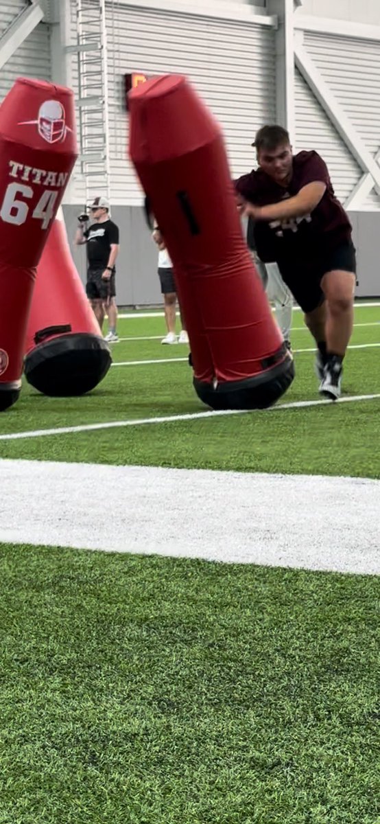 Thank you Coach <a href="/SpenceChaos/">Sean Spencer</a> and <a href="/AggieFootball/">Texas A&M Football</a> for a great camp. Can’t wait to use the skills learned here.