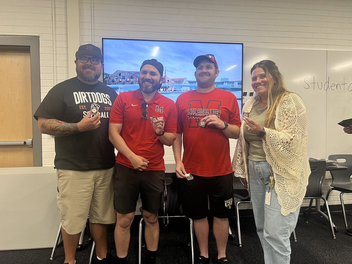 Coaches award for 10 or more years of service:  Coach Woods, Coach Alvarez , Coach Flores, and Coach Thornton (not in picture). 

Coaches award for 5 or more years of service:  Coach Rodriguez, Coach Busch, Coach Perrault, and Coach Mattox  

#McLaneAthletics | #RISE
