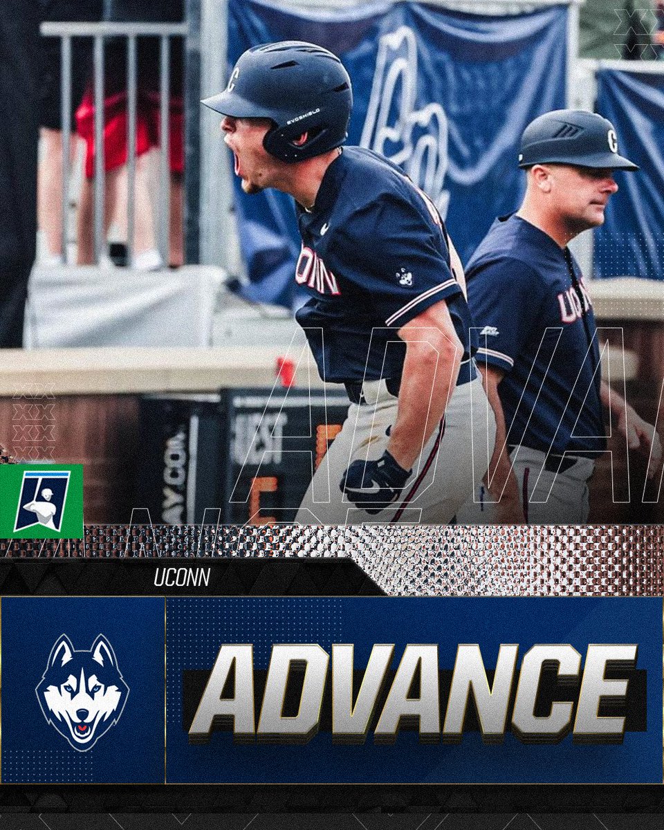 .<a href="/UConnBSB/">UConn Baseball</a> upset (9) Oklahoma, 7-1, to advance to the Super Regionals.  

#RoadToOmaha