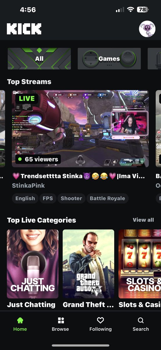 TheOnlyStinka's tweet image. OH!!! Guess who made it on TOP STREAMS AGAIN TODAY!!!!! 🤪😈💗👏🏼🔥💚 Ty @kick @KickStreamsLive  #Trendsetta #StinkaShit