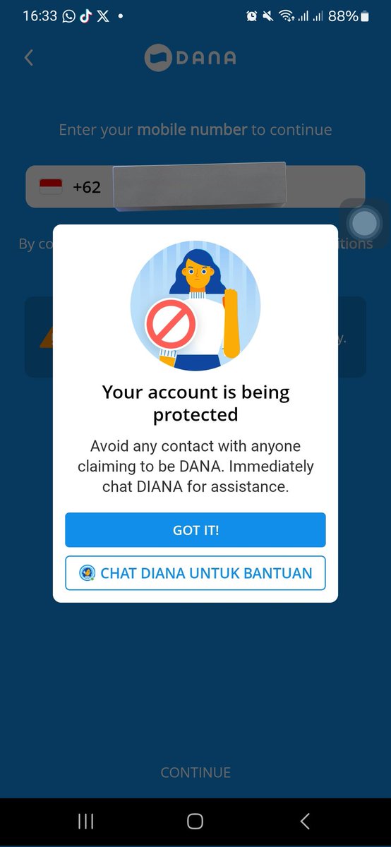 sazte's tweet photo. Gimana nih? @danawallet akun saya sudah 2 hari kena proteksi, sampai hari ini belum dibalikin! Udah chat di twitter di wa juga tapi masih gada kejelasan! Masa saya disuruh isi saldo dulu sebanyak 500.000 baru mau dikembaliin? Tolong dong nih DANA gimana sih? @danawallet https://t.co/ZwwL15eHcU