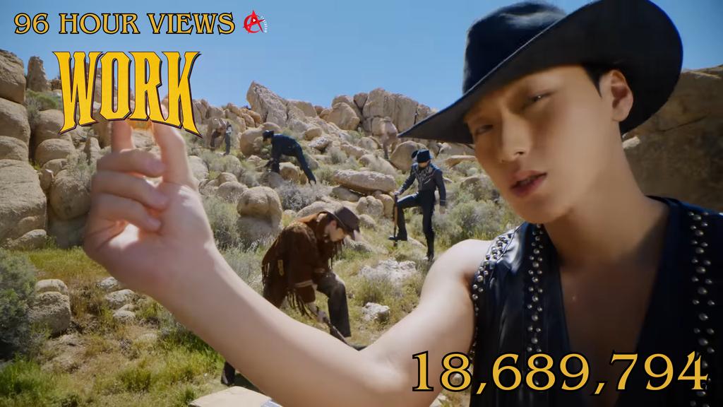 📢| 'Work' MV has received 18,689,794 views &amp; 457,478 likes in 96 hours, with an increase of 2,077,849 views in the last 24 hours! 

Let's pick up our pace &amp; aim for 2.5M increase on Day 5 which has just started! 🔥

#ATEEZ #에이티즈 #GOLDENHOUR_Part1 #WORK <a href="/ATEEZofficial/">ATEEZ(에이티즈)</a>