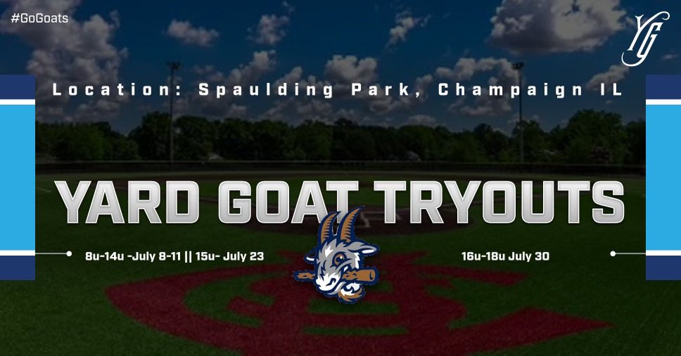 🚨🚨 2024-25 Yard Goat Baseball Tryout Dates are Set!!  Dates and Times listed in the link below🚨🚨

forms.gle/SDKv6VqHgxC6RM…

#energy #effort #ownership
#goats 🐐🐐🐐