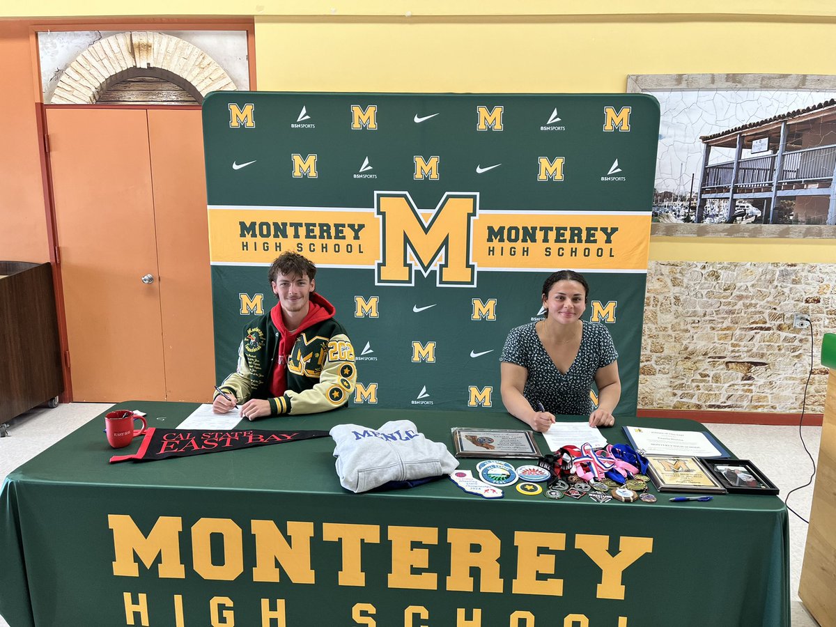 Monterey pitcher Nate Wedderburn signs with Cal State East Bay, while Pearla Hanna will wrestle at Menlo College