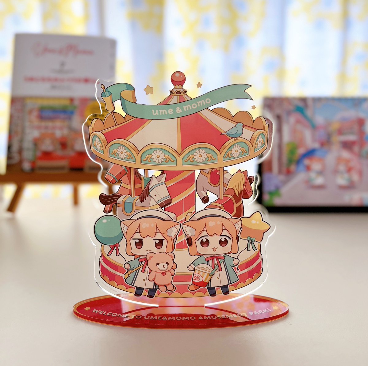 うめともものふつうの暮らし BIGアクリルフィギュア うめ もも 藤沢