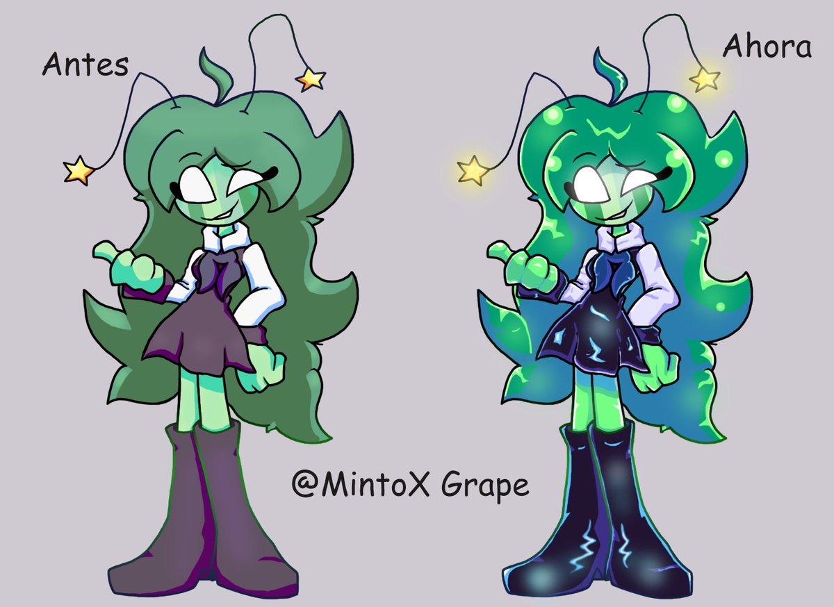 MintoXGrsp's tweet photo. Dibujos del antes y después que hice para una amiga mía ☕🦝✨✨ https://t.co/R2tgbNBovE