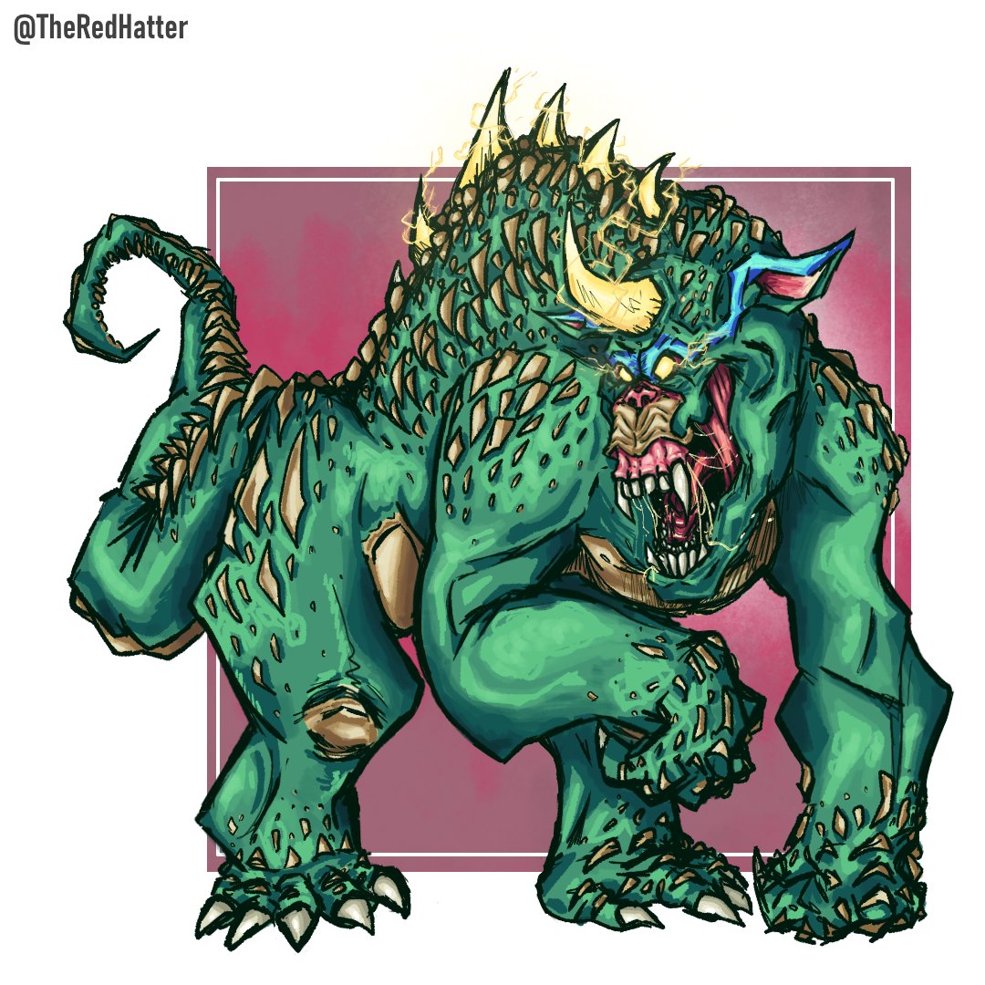 TheR3dHatter's tweet photo. #kaijune Day 3: Charged (Salunga) #godzilla #kaiju https://t.co/YH5zFaLx1c