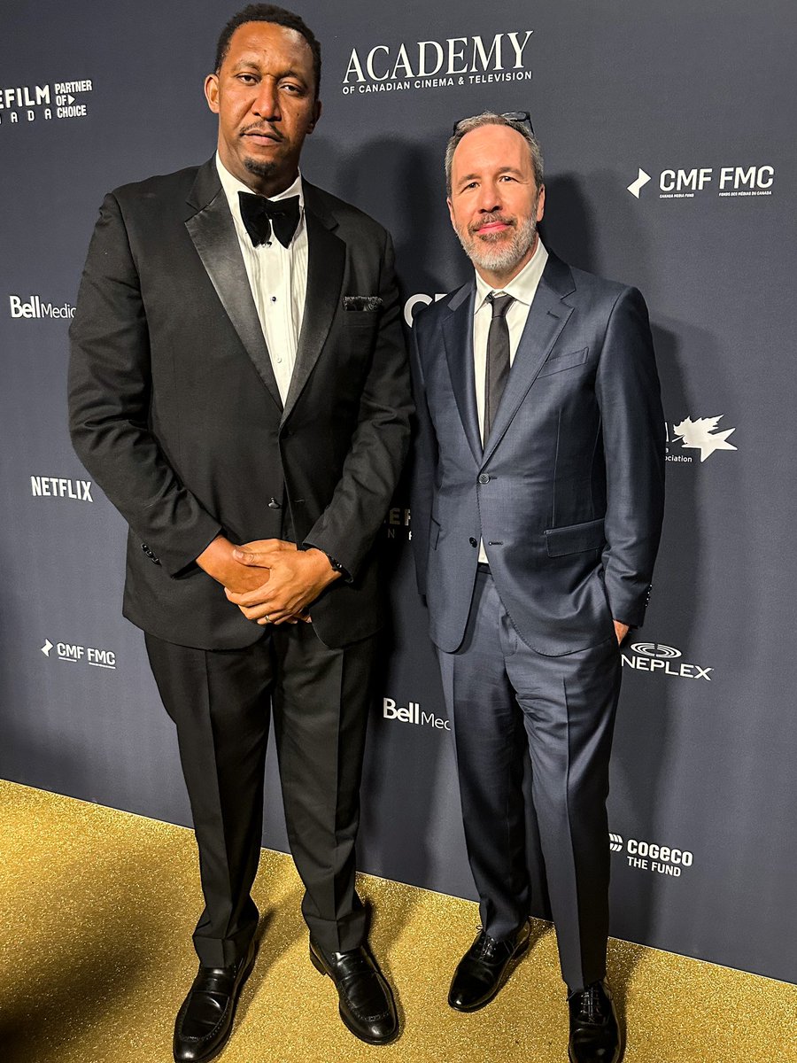 DirectorLonzo's tweet photo. The 2024 Canadian Screen Academy Awards was amazing. Orah, didn’t get the win for Best Performance In Leading Role, Drama but we’re grateful to be nominated. Met some great people at the awards including the iconic, Denis Villeneuve (Dune, Sicario)#orah #orahmovie #csa https://t.co/hmA2aS0f5v