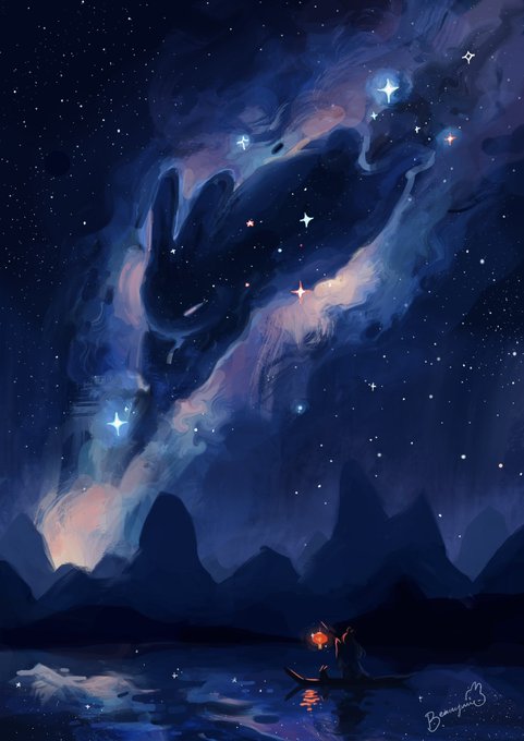 「風景 星空」のTwitter画像/イラスト(新着)