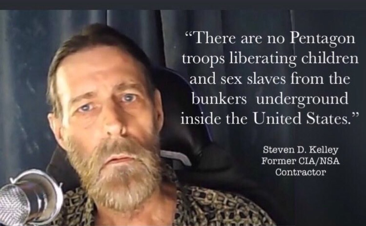 “There are hundreds of bunkers and millions of adult and child slaves underground. The NSA runs all of the bases. The only fighting underground would be against factions attempting to gain control of underground areas.”- Steven D. Kelley.Follow Steven.@StevenKelley24