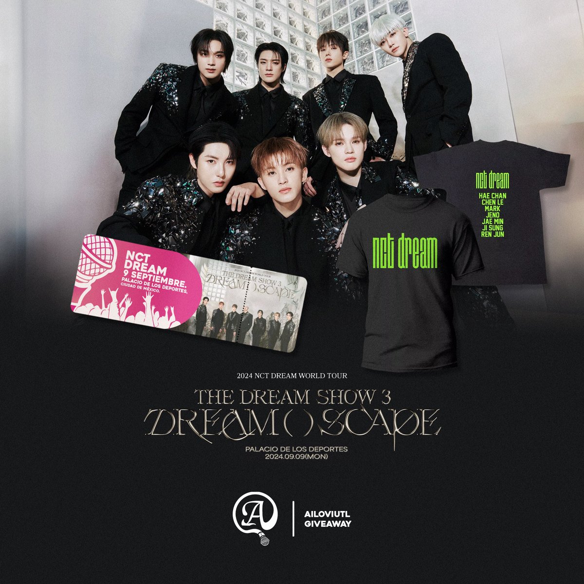 ailoviutl's tweet photo. 🫰🏽 GIVEAWAY NCT DREAM 🫰🏽 

🎫 Premios = 1 Boleto para asistir al concierto de NCT DREAM en el Palacio de los Deportes de CDMX el Lunes 9 de Septiembre + Playera 👕

MECÁNICA:
1. Seguirme @ailoviutl
2. Dar Like y RT a este Tweet
3. Sígueme en https://t.co/tteIn9C5FF
4. Responde ¿Porque te consideras fan de NCT DREAM? 

🔴 SOLO ES VÁLIDO 1 COMENTARIO POR USUARIO 🔴 El día Domingo 1 de Septiembre daré a conocer al ganador o ganadora: elegiré a la mejor respuesta (a mi consideración) 🔴

#Giveaway #Musica #Music #GiveawayAlert #México #Concert #CDMX #Concierto #KPOP #NCTDREAM #THEDREAMSHOW3 #THEDREAMSHOW3_in_MEXICO #NCTDREAM_THEDREAMSHOW3
#NCTDREAM_WORLDTOUR WORLD TOUR MÉXICO #NCTDREAM_MEXICO The Dream Show 3: Dream Scape #NCTDREAM_Reload