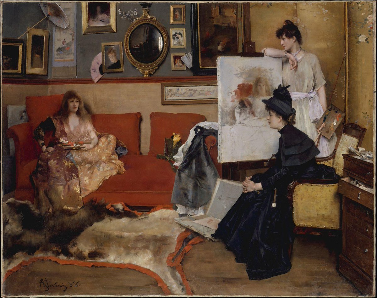 🎨 Calling all #instructors, #librarians, and #researchers! 

How do you incorporate #Artstor on #JSTOR into your work? We want to hear about your #VisualLearning experiences.

Share your stories: bit.ly/4e57iwK

Image: Alfred Stevens. In the Studio. 1888. @metmuseum.