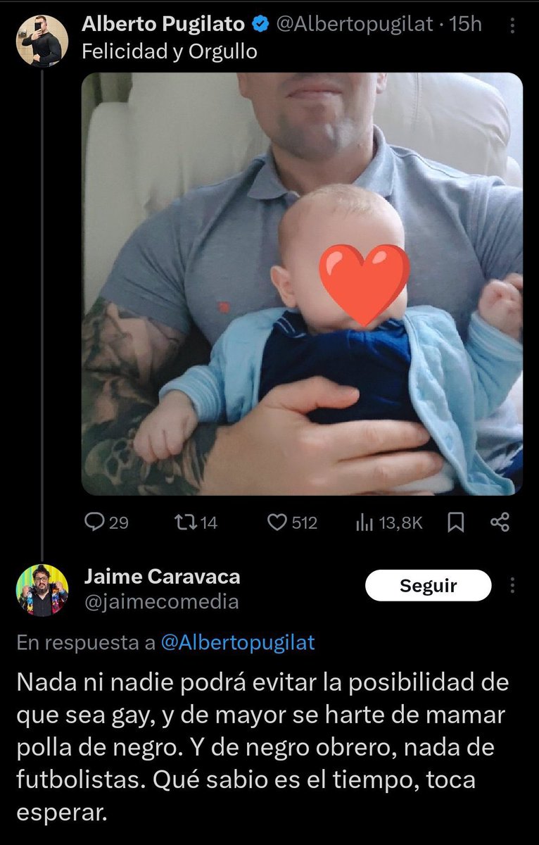 AlertaNews24's tweet photo. 🇪🇸 | Un padre de familia se enfrentó al cómico Jaime Caravaca después de que este hiciera comentarios sexuales en las redes sociales sobre su hijo de tres meses. https://t.co/7CSf9eNBS0