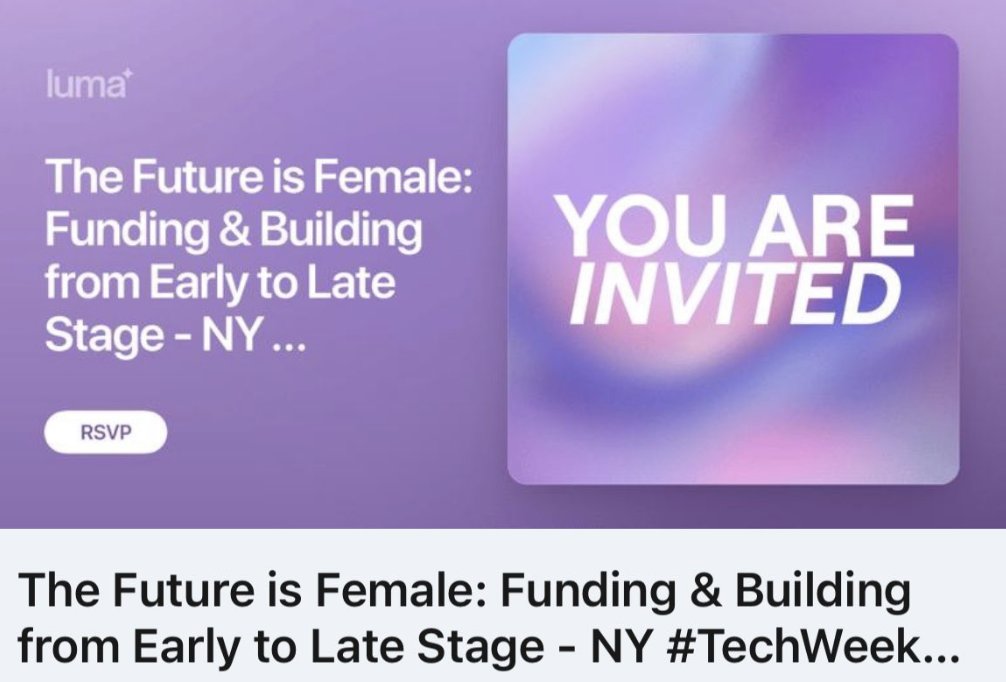 Today is the first day of hashtag#NYTechWeek , with over 660+ events happening this week, officially making this the largest Tech Week ever. Over 20k+ people have registered for Tech Week events, including ours this Wednesday! Can’t wait to see you there…✨