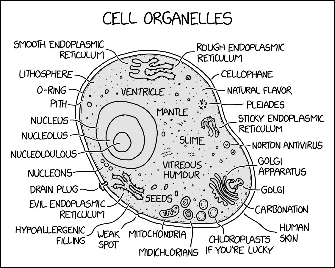Cell Organelles xkcd.com/2941