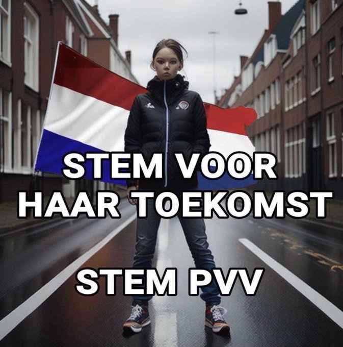 ovcned's tweet image. Opgeven is geen optie
Vertrouw op #Wilders 
Stem donderdag PVV