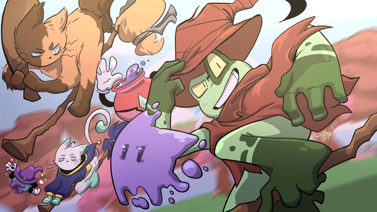 Asthon_ES's tweet photo. Em Magic Frog, Rhana e seu fiel companheiro Goop devem sobreviver 10 ciclos diários, enquanto gatos e objetos animados os perseguem pelos céus de Lunaria. 
#magicfrog #asthonentertainmentstudios #indiegame #indiegamestudio #indiegameart #braziliangames #gameart #gamedevelopment https://t.co/hZQxuEtTYb