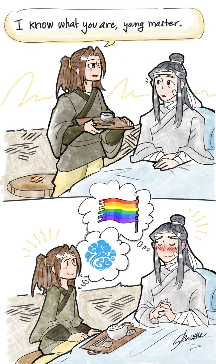 robotrabbits's tweet image. your secret is safe with him #xiyao