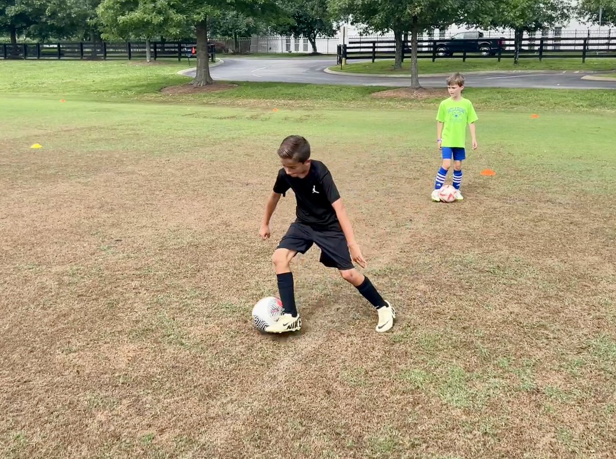 BGASoccer's tweet image. @BGASoccer camp underway and Day 1 in the books. Good work put in from our campers working on 1v1 skills. Future looks bright! #GoBGA
