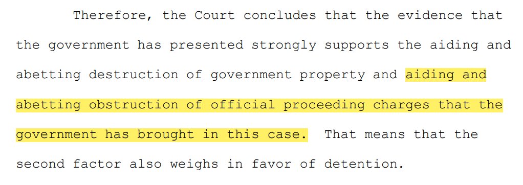 In a March 2021 detention hearing for J6er Christopher Grider, then-District Court Judge Ketanji Brown Jackson concluded DOJ had provided enough evidence to support the 1512(c)(2) obstruction of an official proceeding charge against Grider. As a Supreme Court justice, KBJ has a