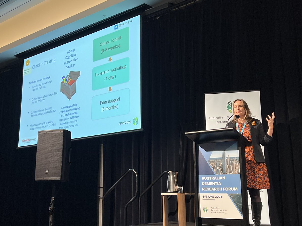 Sharon Naismith, AM, FASSA (@prof_naismith) on Twitter photo Outstanding talk by <a href="/drkerrynphelps/">Dr Kerryn Phelps AM</a> at @ADRF2024 on implementation of cognitive interventions in <a href="/ADNeT_Australia/">Australian Dementia Network - ADNeT</a> memory clinics. Great collaborative project also with <a href="/AlexBaharFuchs/">Alex Bahar-Fuchs</a> & <a href="/HBAProgram_USYD/">Healthy Brain Ageing Program, University of Sydney</a>’s #LorenMowszowski Outstanding talk by <a href="/drkerrynphelps/">Dr Kerryn Phelps AM</a> at @ADRF2024 on implementation of cognitive interventions in <a href="/ADNeT_Australia/">Australian Dementia Network - ADNeT</a> memory clinics. Great collaborative project also with <a href="/AlexBaharFuchs/">Alex Bahar-Fuchs</a> & <a href="/HBAProgram_USYD/">Healthy Brain Ageing Program, University of Sydney</a>’s #LorenMowszowski