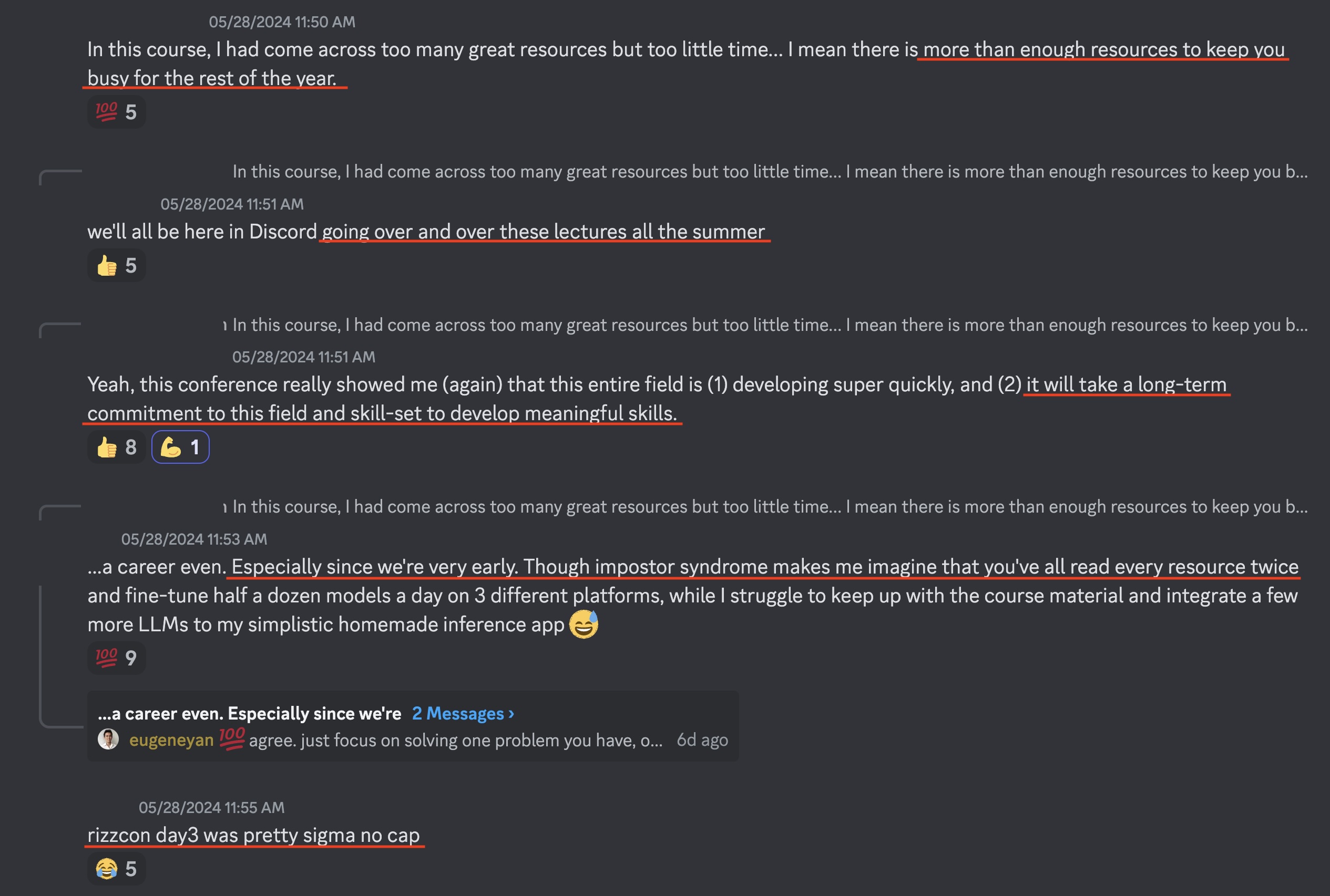 Eugene Yan on X: “the energy in the mastering-llms conference 