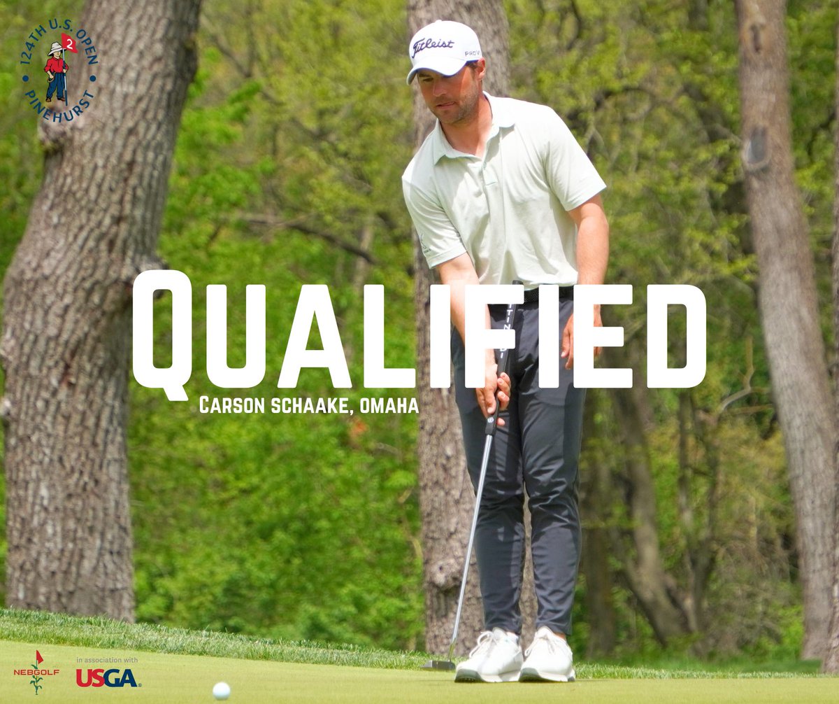 Hello, <a href="/PinehurstResort/">Pinehurst Resort</a>!

<a href="/CarsonSchaake1/">Carson Schaake</a> is headed to his 2nd <a href="/usopengolf/">U.S. Open</a> after rounds of 65 (-5) &amp; 67 (-3) in Springfield. 

For the 3rd time in 4 years, a Schaake will play in the #USOpen! 

Scores 👉 usopen.com/2024/final-qua…