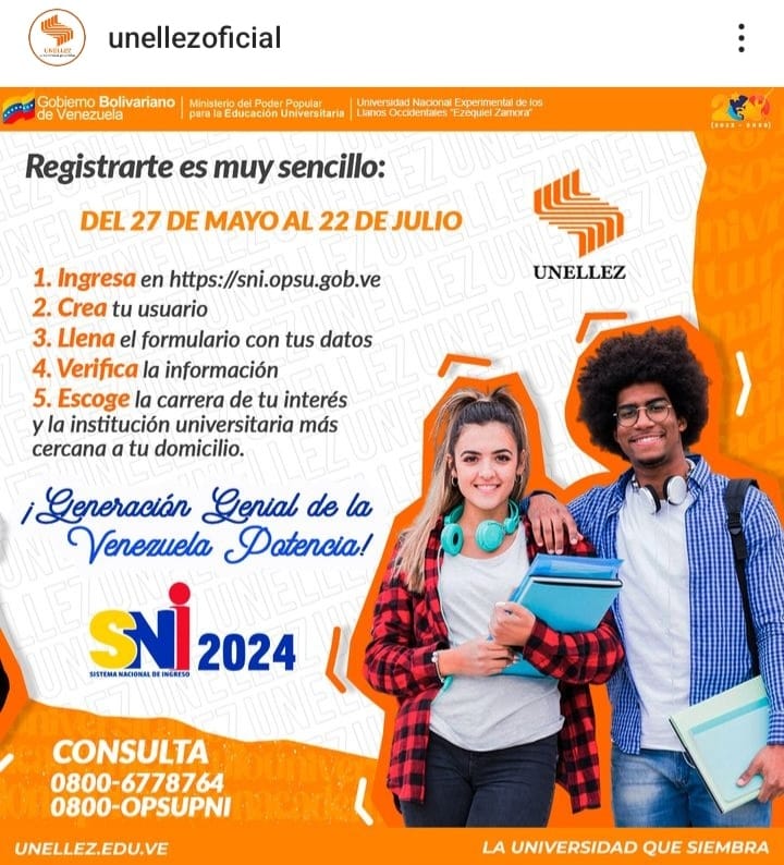superfrank1976's tweet image. Si deseas estudiar Licenciatura en Meteorología en #Barinas en la @UnellezOficial_ debes seguir los pasos que indican en las imágenes. Debes solicitar tu cupo por #SNI #OPSU cualquier duda en el siguiente grupo de #Whatsapp chat.whatsapp.com/IP7iwZH0ElD3UJ…