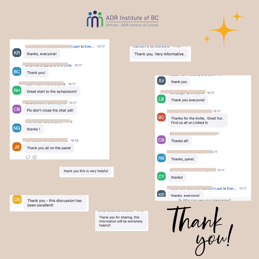 🚀What a day! The 1st day of ADRBC Symposium 2024 is complete. We had outstanding speakers, valuable topics, and received so much positive feedback. Thank you to everyone who joined us today. See you tomorrow for Day 2!

#adrbc #adr #adrbcsymposium2024 #adrsymposium #adric