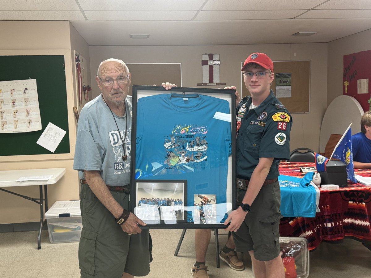 STEAM Post 26 honored Troop 26 Scoutmaster Bill Shaffer tonight at the Troop meet. Bill has been a fantastic supporter of our program over the years. His art is amazing and adds to the character of our program.