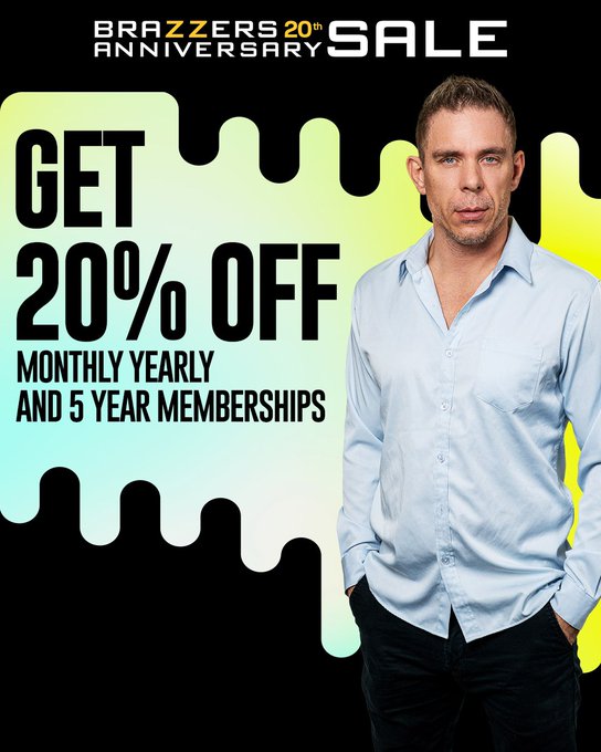 Celebrate 20 years of @BRAZZERS and save 20% on all memberships now! 👉 https://t.co/C2dnuhms95 https://t<a class="tags" href="/tag/brazzers">@brazzers</a><a href="/tag/bemyvalentine"class="tags"><span>#bemyvalentine</span></a>