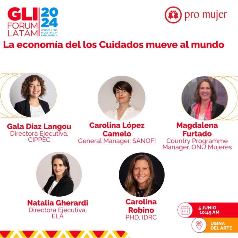 #GLIforum Latam starts tomorrow in Buenos Aires. Join us for a conversation on how the care economy moves the world <a href="/promujer/">Pro Mujer</a> <a href="/GCDL/">Gala Díaz Langou</a> <a href="/CIPPEC/">CIPPEC</a> <a href="/IDRC_CRDI/">IDRC | CRDI</a> <a href="/IDRC_LAC/">IDRC en ALC</a> <a href="/ONUMujeres/">ONU Mujeres</a>
