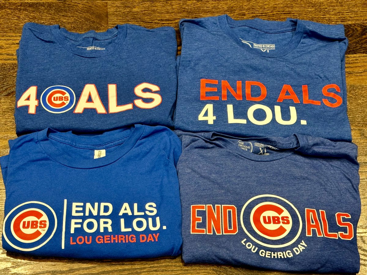 Thank you to the <a href="/Cubs/">Chicago Cubs</a> and <a href="/obvious_shirts/">OBVIOUS SHIRTS®</a> for being steadfast supporters of #LouGehrigDay. #IAA4Lou