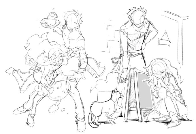 I actually have a lot of WIPs sitting in my iPad for a potential OC illustration book. All messy sketches for now but I look forward to having time again so I can move forward with this 