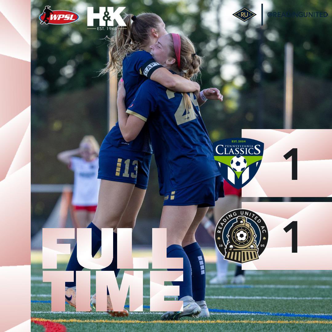 ReadingUnited's tweet photo. A hard earned road point by the Reading women tonight against PA Classics.  They return to action at home on Friday vs Keystone FC. 

RUAC 1 - PAC 1

#RUACvPAC 
🚂#DefendThe610
⚽️#HerGame #WPSL https://t.co/P8m3MiiFz7